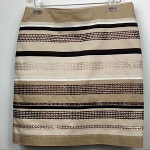 White House Black Market sequined Skirt